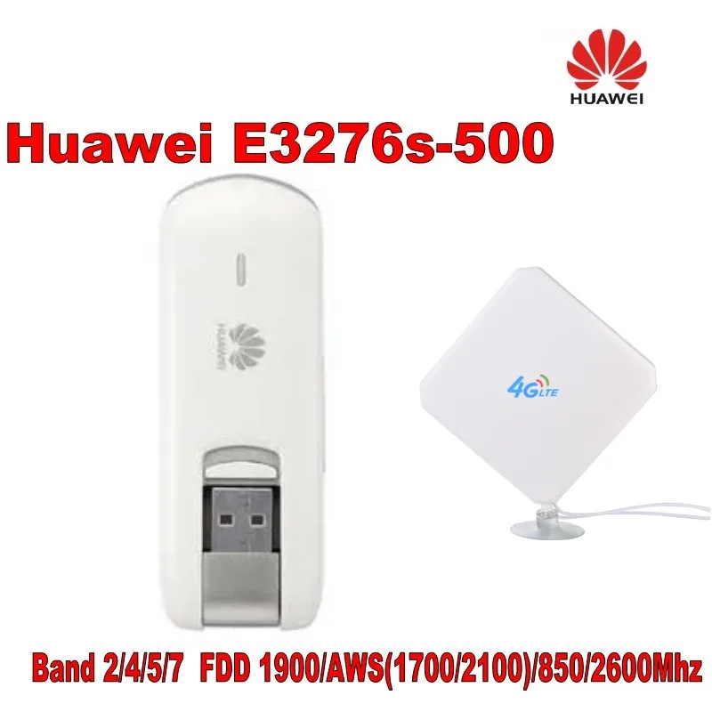 

Разблокированный 4G Модем Huawei E3276S-500 pocket LTE/3G/WCDMA с антенной 4g