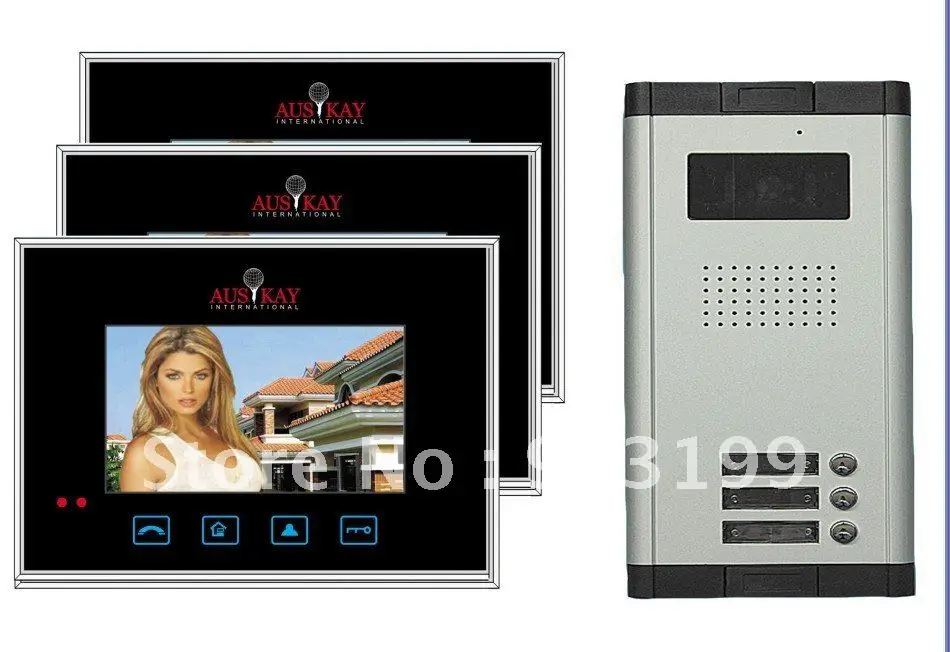 XinSiLu 7-дюймовый цветной видеодомофон/домофон/Система внутренней связи HD ИК-камера