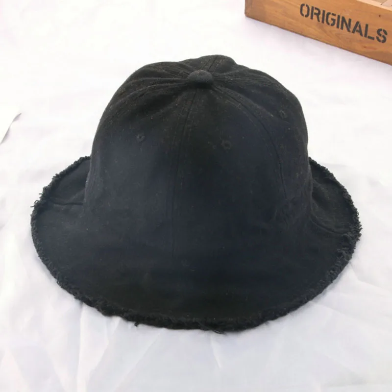 Basin cap Block sun child baby Girl summer hat Raw fabric Cotton Cloth flat roof beach solid color MZ2 | Детская одежда и обувь