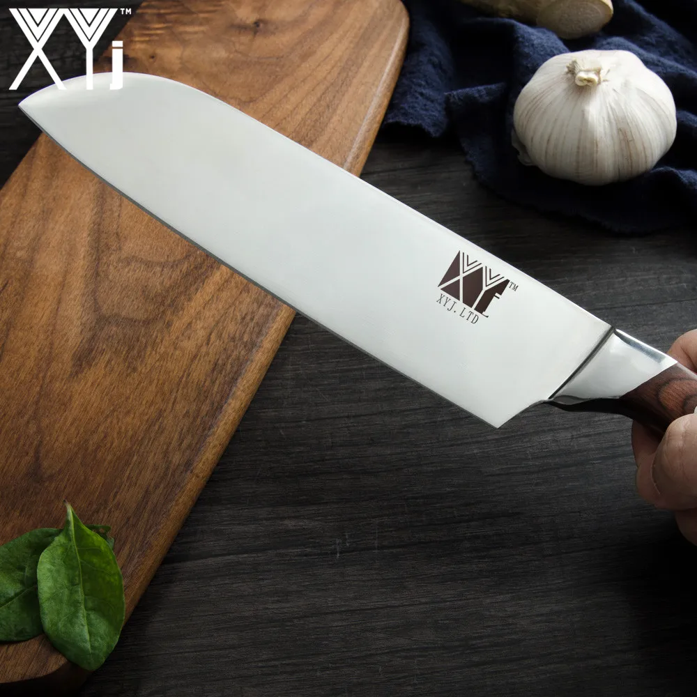 XYj 8 "дюймовый шеф повара Knfe 7" японский кухонный нож из нержавеющей стали 5 "Универсальный Кливер