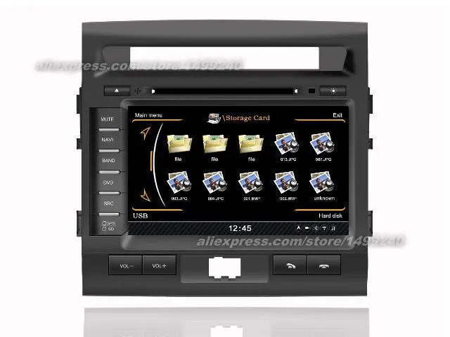Для Toyota Land Cruiser LC 200 2008 ~ 2013 Автомобильная навигационная система GPS + радио ТВ DVD iPod BT