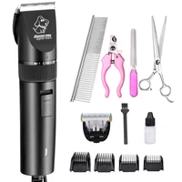 professional dog hair trimmer electric pet cat hair clipper grooming shaver set pets haircut machine spare head 110 240v ac