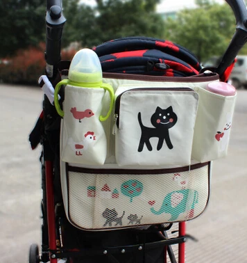 

Mummy Bag Baby Car Hanging Basket Storage Stroller Accessories Multifunctional Waterproof Universal Baby Stroller Bag Organizer
