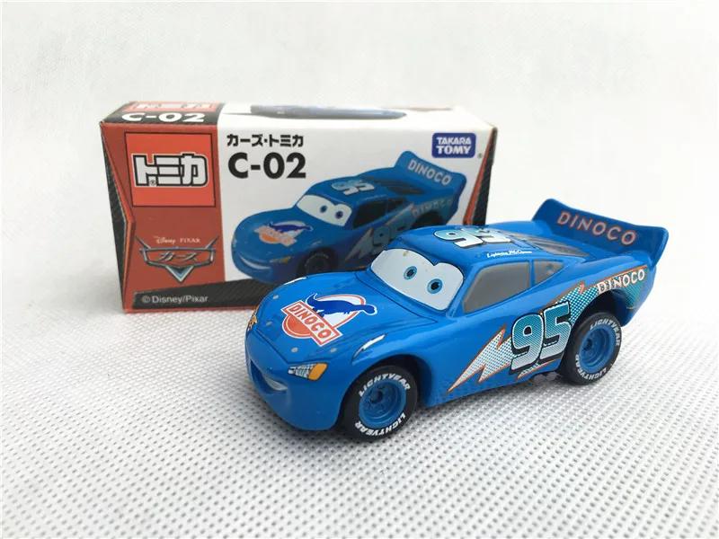 Tomy Tomica disney Pixar тачки Sheriff/King/Flo/Sally/Chick Hicks/Mater/Doc Hudson металлическая литая игрушеигрушечная машина новая в коробке - Цвет: C02