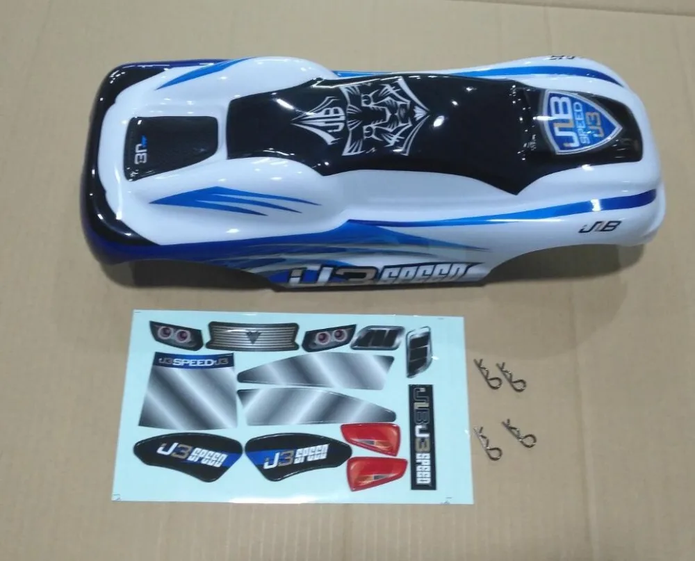 JLB RACING J3 SPEED PARTS 1:10 бесщеточный корпус Truggy EC1006 белые Запчасти для радиоуправляемых