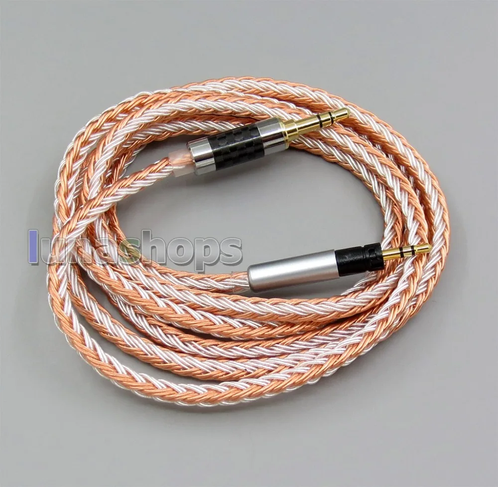 LN005806 3 5 мм 2 4 16 ядер OCC Серебряный смешанный кабель для наушников Sennheiser Impulse 1 0
