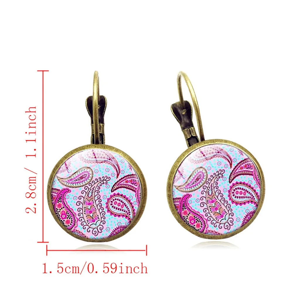 Классический Мандала серьги ручной работы в стиле ретро Винтаж для модных женщин