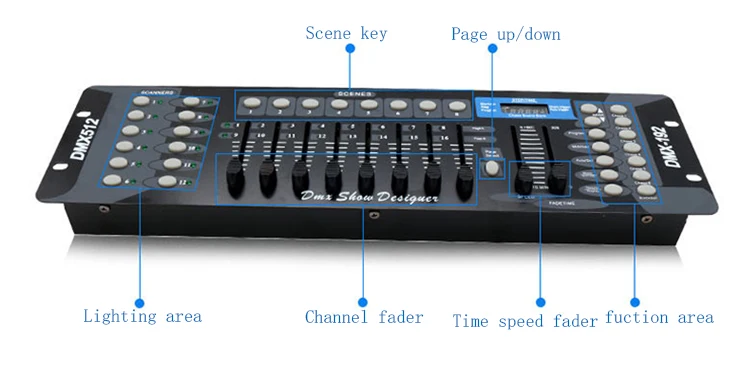 192Ch беспроводной консольный, DMX 512 DJ системный контроллер сценический движущийся головной светильник 192 каналов DMX512 для диско-оборудования