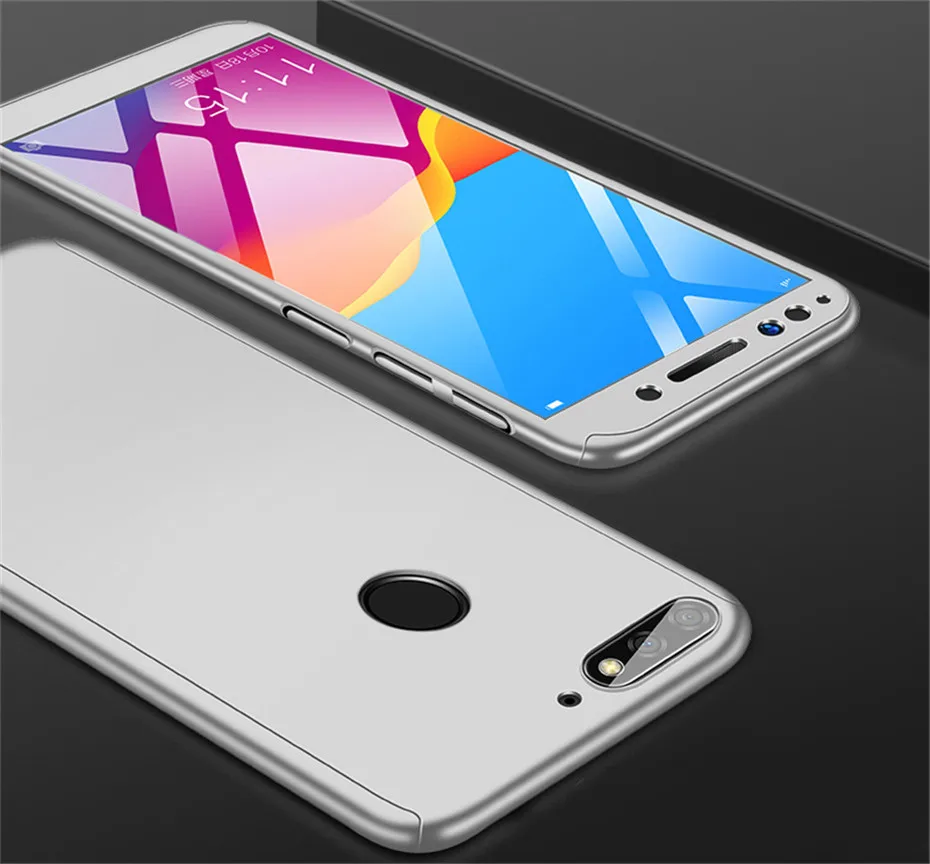360 градусов полный чехол для huawei P30lite P20Lite Nova5 y7 y6 prime Honor 9X 10i противоударный жесткий чехол Funda Coque со стеклом