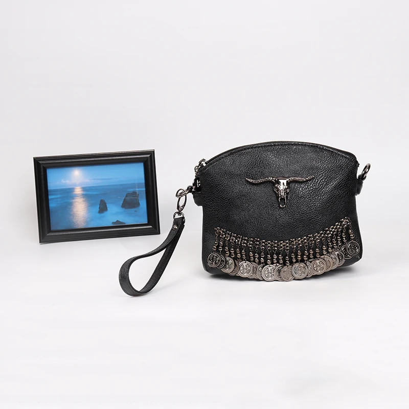 ARPIMALA с бахромой винтажные клатч женская кожаная сумочка дизайнерская сумка в