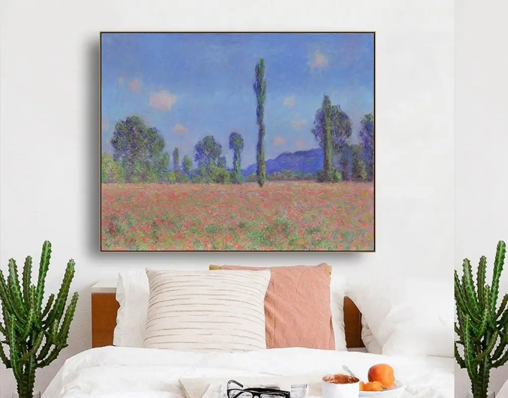 Постер для каллиграфии с маками от Monet настенная живопись на холсте и печать