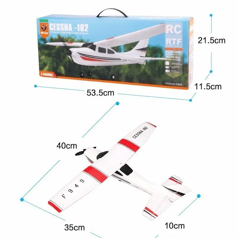 Wltoys F949 Sky King 2 4G RC самолет с неподвижным крылом RTF Радиоуправление 3CH VS WLtoys
