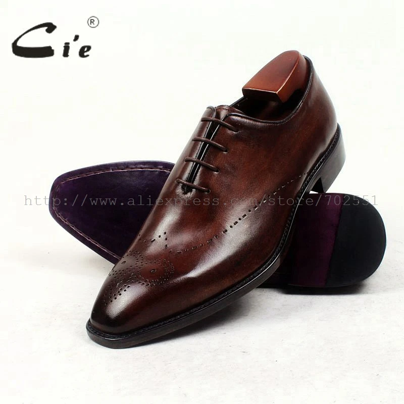 

cie Bespoke Handmade Pure Genuine Calf Leather Inner Outsole Breathable Men's Dress/classic/casual Oxford Brown Flats Shoe OX432