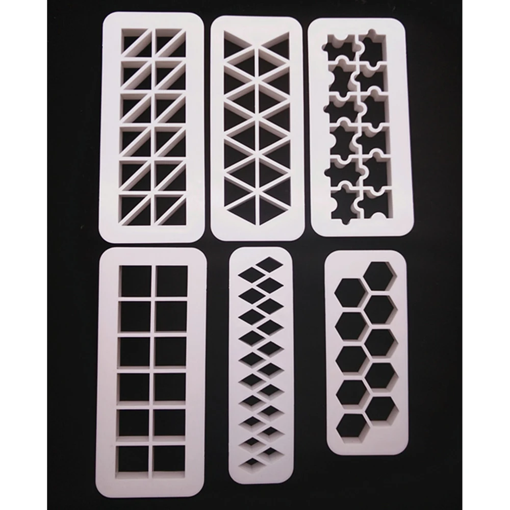 Инструменты для выпечки 3 шт геометрические фрезы помадка пластиковые формы