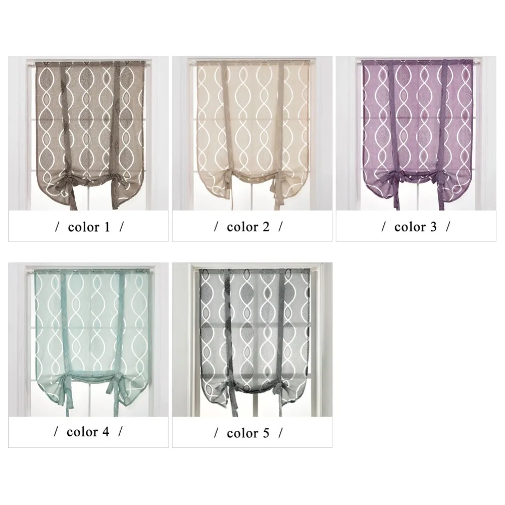 NAPEARL короткие шторы кухня обработки окна полупрозрачный подзор связать