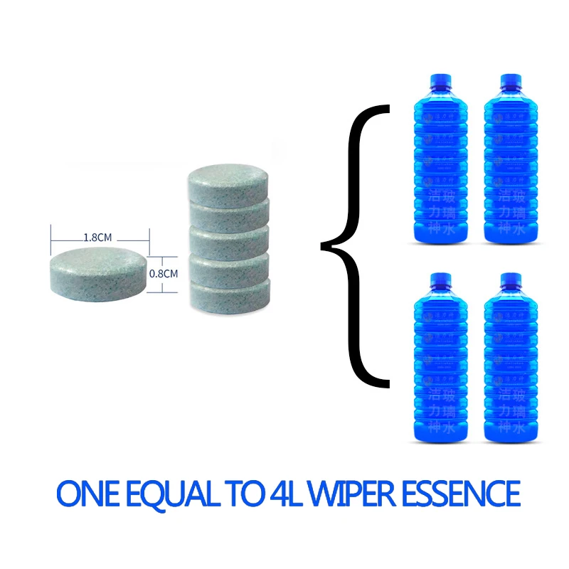 6 шт./пластина = 4 л таблетки для мойки автомобильных окон|Для чистки стекол| |