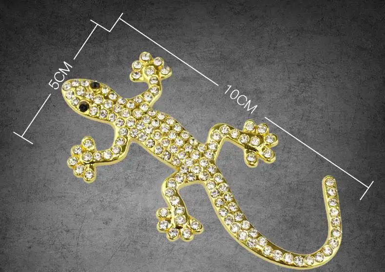 Алмазные автомобильные наклейки gecko декоративные задние 3D стерео для защиты