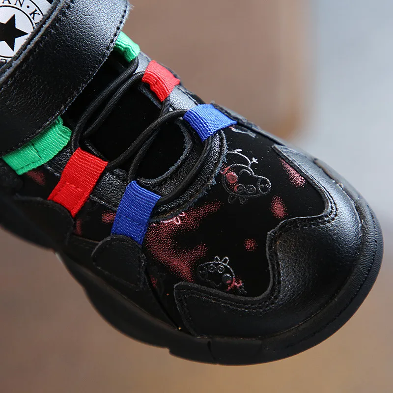 Kids Shoes 2018 New Patchwork Sport for Boys Genuine Leather Sneakers Children Warm Winter 3 4 6 12 years | Детская одежда и обувь