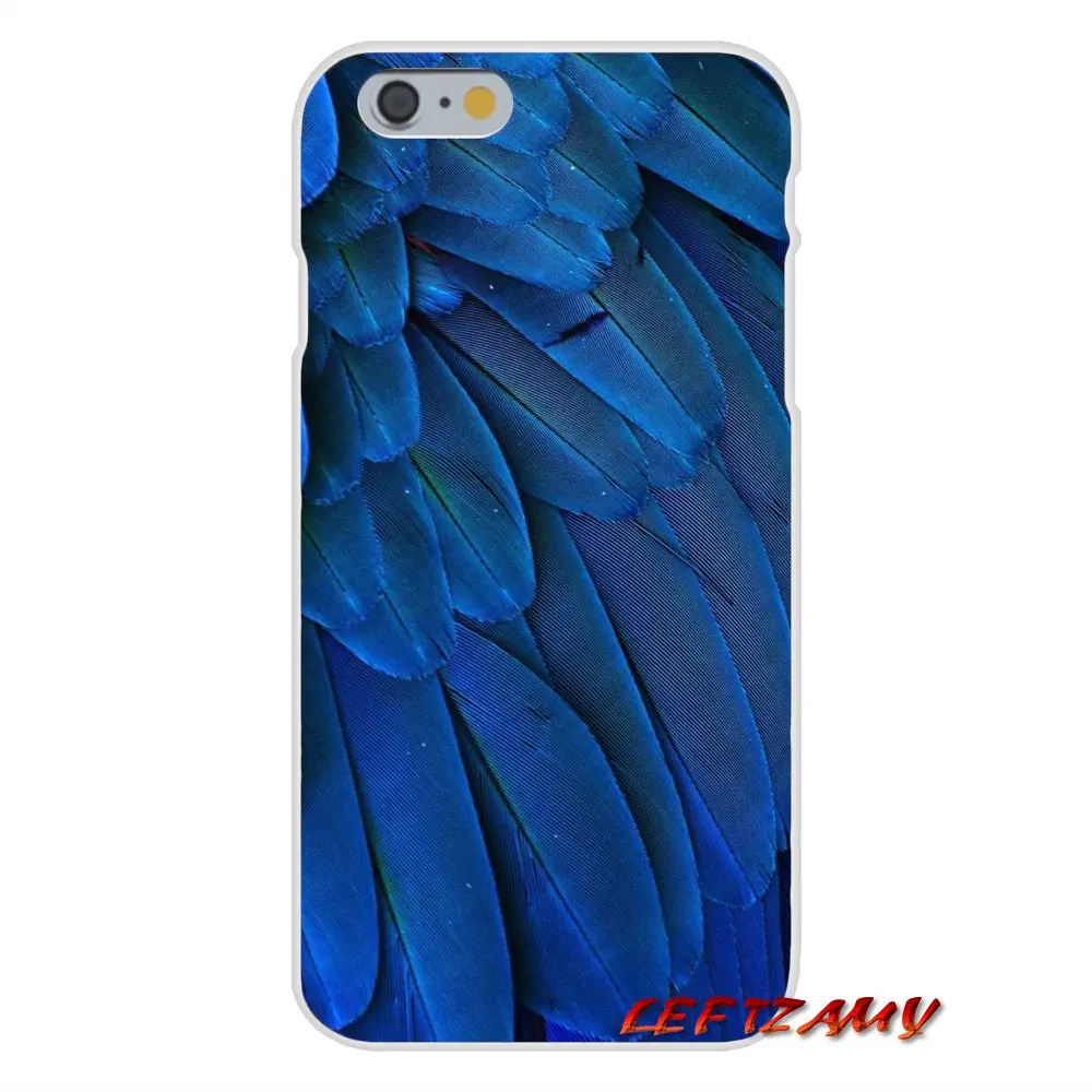 Для iPhone X XR XS MAX 4 4S 5 5S 5C SE 6 S 7 8 Plus feather голубой аксессуары телефон оболочки