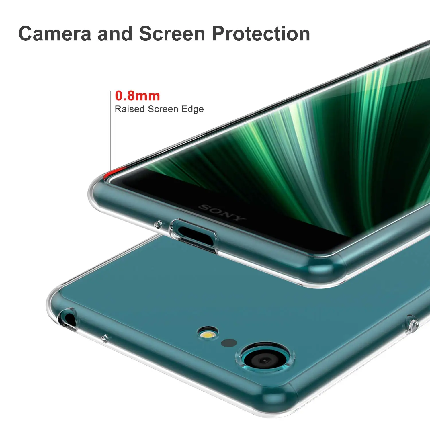 Ультратонкий прозрачный силиконовый мягкий защитный чехол из ТПУ для Sony Xperia X XZ1