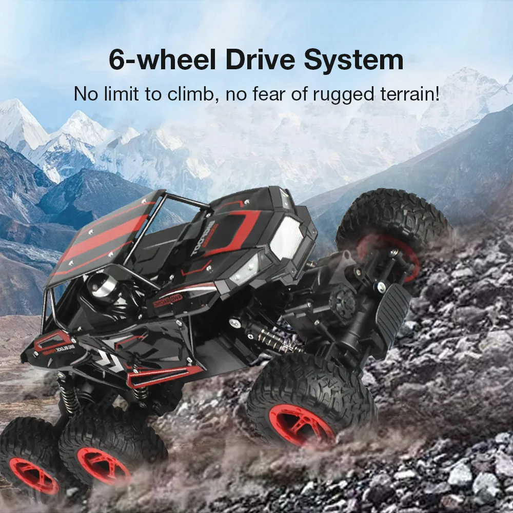 Радиоуправляемые машинки игрушки для детей D819 1/14 2 4 ГГц 6WD RC Рок гусеничный багги