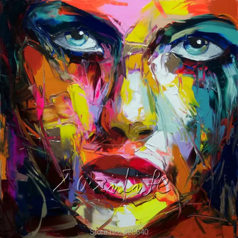 Палитра с ножом картина для портрета нож масляная живопись на лице фигурка