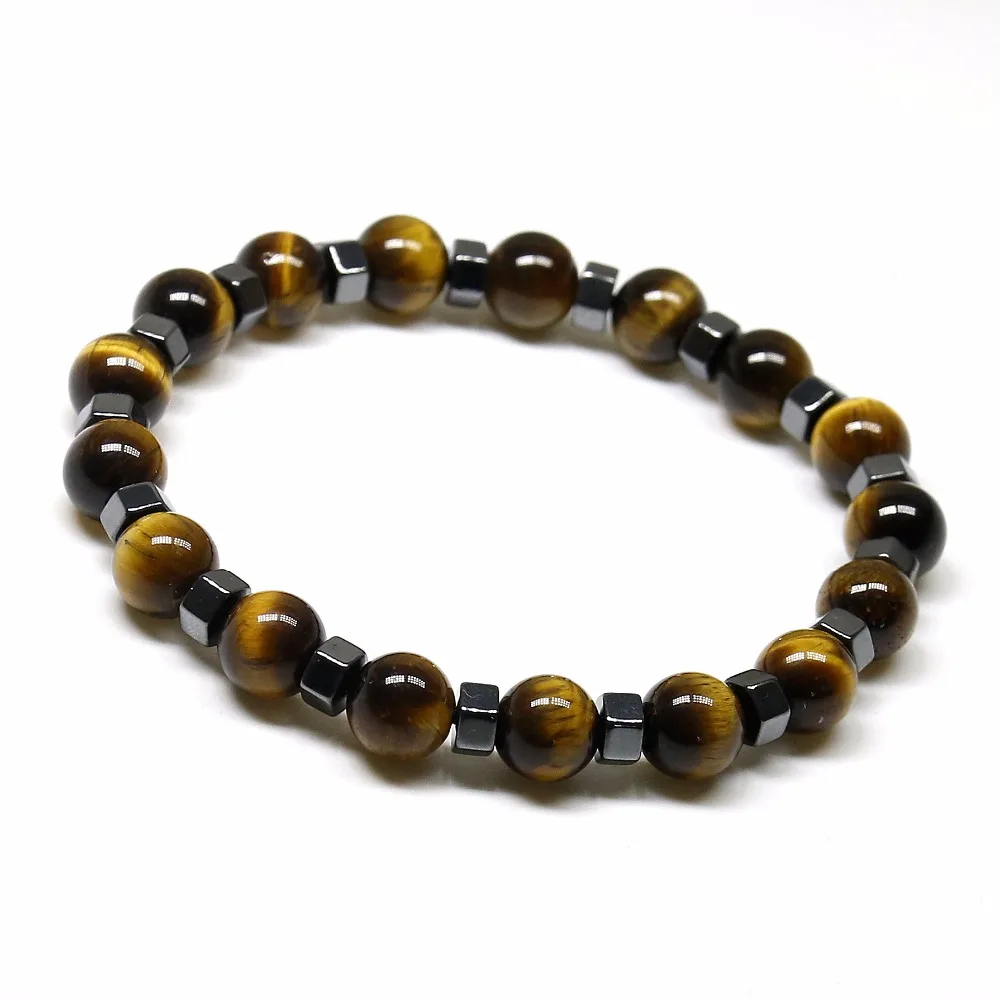 Браслет Из Натурального Гематита тигровый глаз для мужчин |