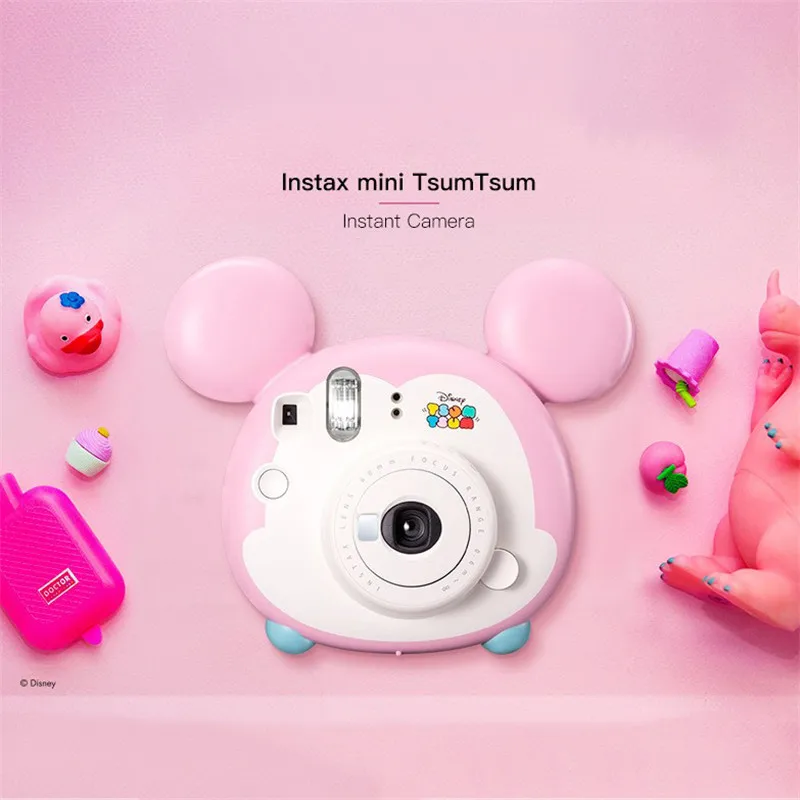 Fujifilm Instax розовый Стиль Мини Мгновенный фильм Камера для Polaroid Моментальное фото в