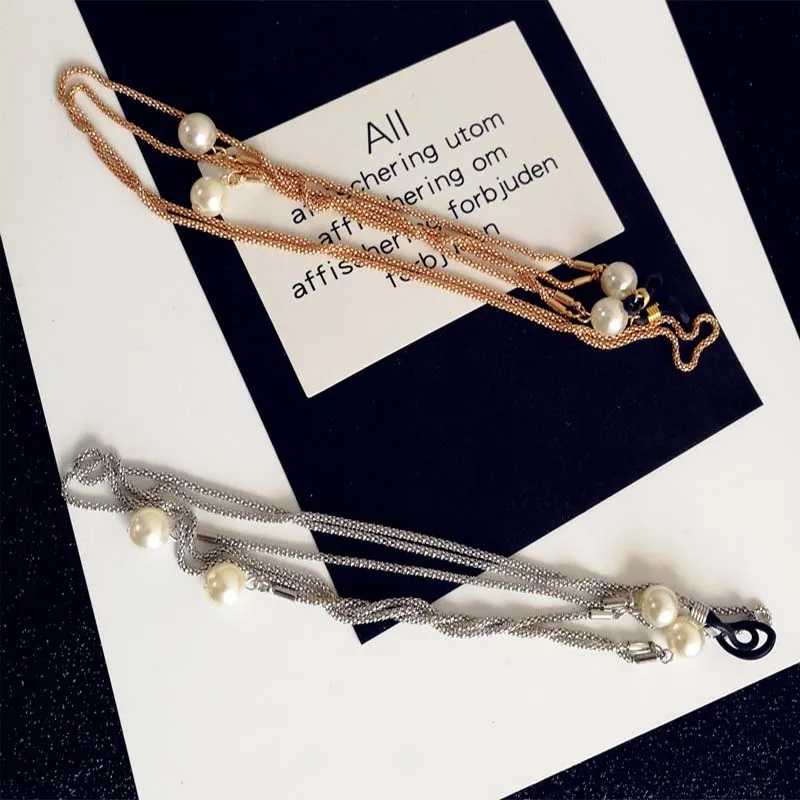 Жемчужная модная Корейская цепочка для очков с ретро очками веревка