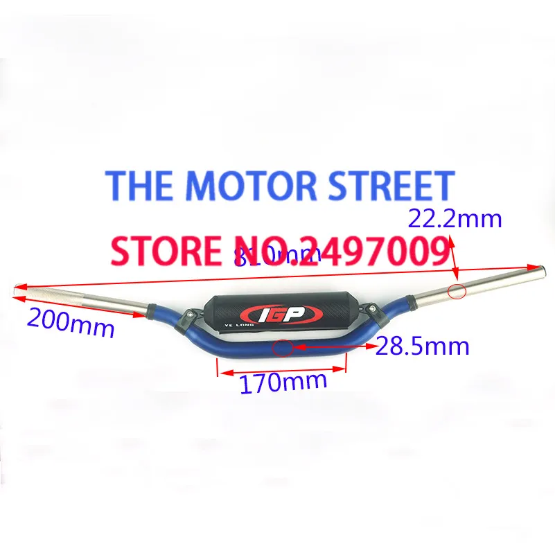 free shipping good quality IGP cross country motorcycle dual variable diameter handlebar 28MM aviation aluminum alloy handle |