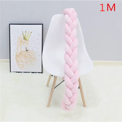 as picture 1M 1 м/2 м/3 м Детская кровать бампер узел детская кровать подушка De Lit Tresse Bebe бортики для кроватки Детская кроватка бампер декор комнаты - Цвет: as picture 1M