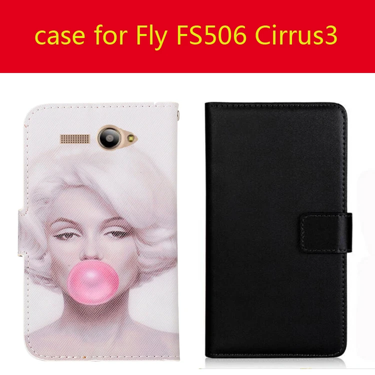 Модный роскошный защитный флип чехол для Fly FS509 Nimbus 9 кожаный FS506 Cirrus 3 бумажник|leather