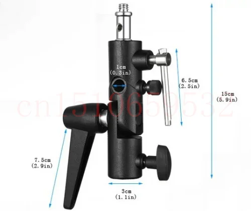 

H Multi-function Flash Umbrella Holder/Bracket for 1/4" 3/8 light stand tripod