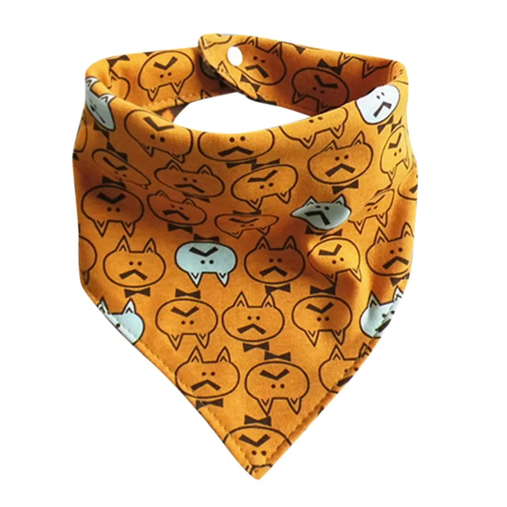 LONSANT Toddler Baby Bib Newborn Cartoon Cat print Pinafore Infants Saliva Towel Boys Girls comfy cotton | Детская одежда и обувь
