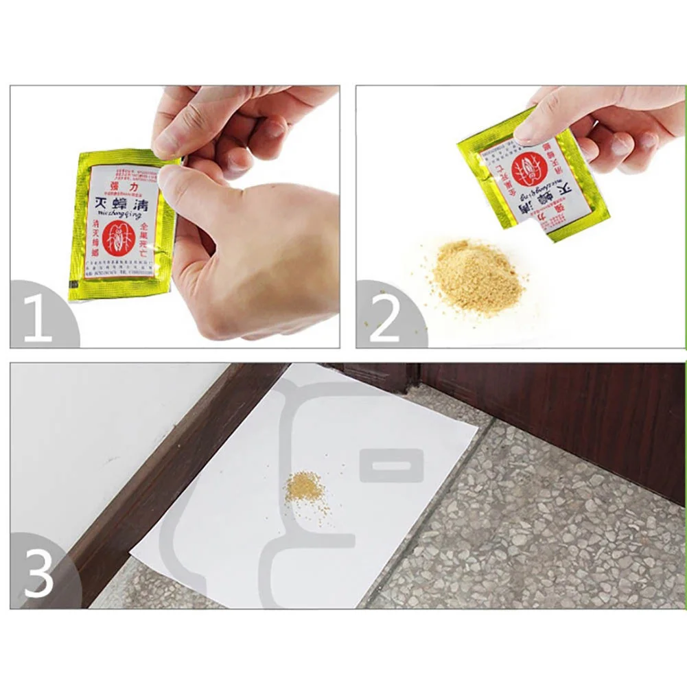 

Cockroach Killing Bait Powder Cockroach Repeller Home Pest Ant Bugs Roach Killer Insecticide Useful Effective Cockroach killer