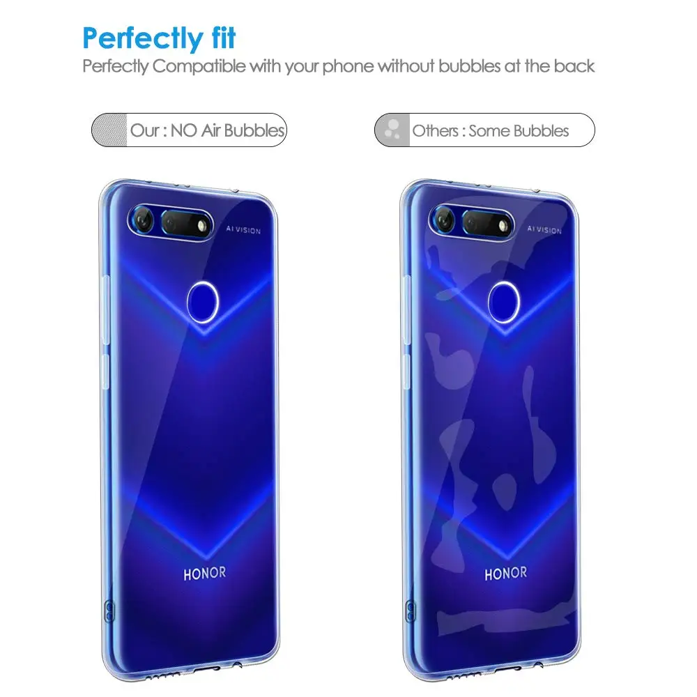 1000PCS Transparent Protective Case For Huawei Honnor V20 Note 10 9 Lite 9i V9 V8 8X Max 8A 7A Play Slim Soft TPU Silicone Cover |