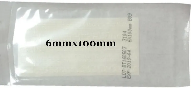 6x100mm 2 сумки, закручивающая кожу полоса, медицинская хирургическая клейкая лента, нет необходимости в шве кожи, стерильная раневая повязка, послеродовой ремонт ран - Цвет: 6x100mm