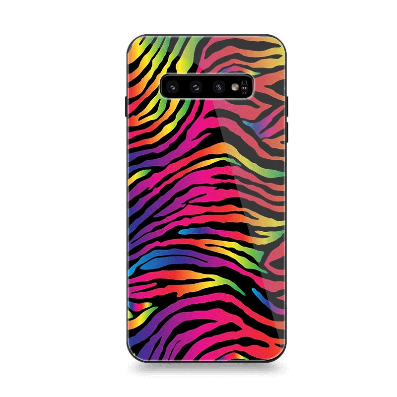 Чехол для телефона стекло Samsung A40 A50 A10 A20 A30 A60 A70 S10 S7 Edge S8 S9 Plus Note 8 9 чехол черная