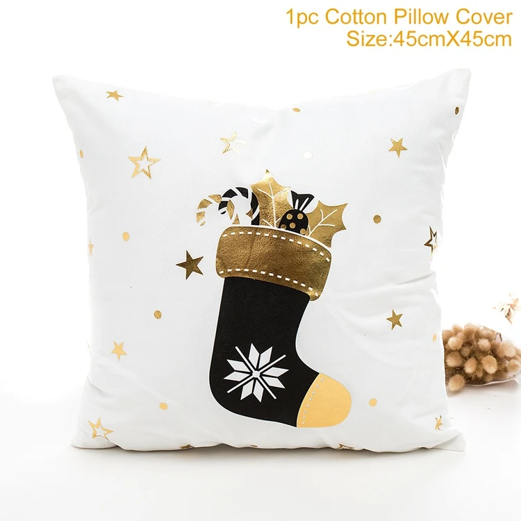 Xmas Pillow case 6 FENGRISE фланелевый Придверный коврик с Рождеством ковер, украшение на Рождество для дома Navidad рождественские украшения рождественские вечерние новогодние - Цвет: Xmas Pillow case 6