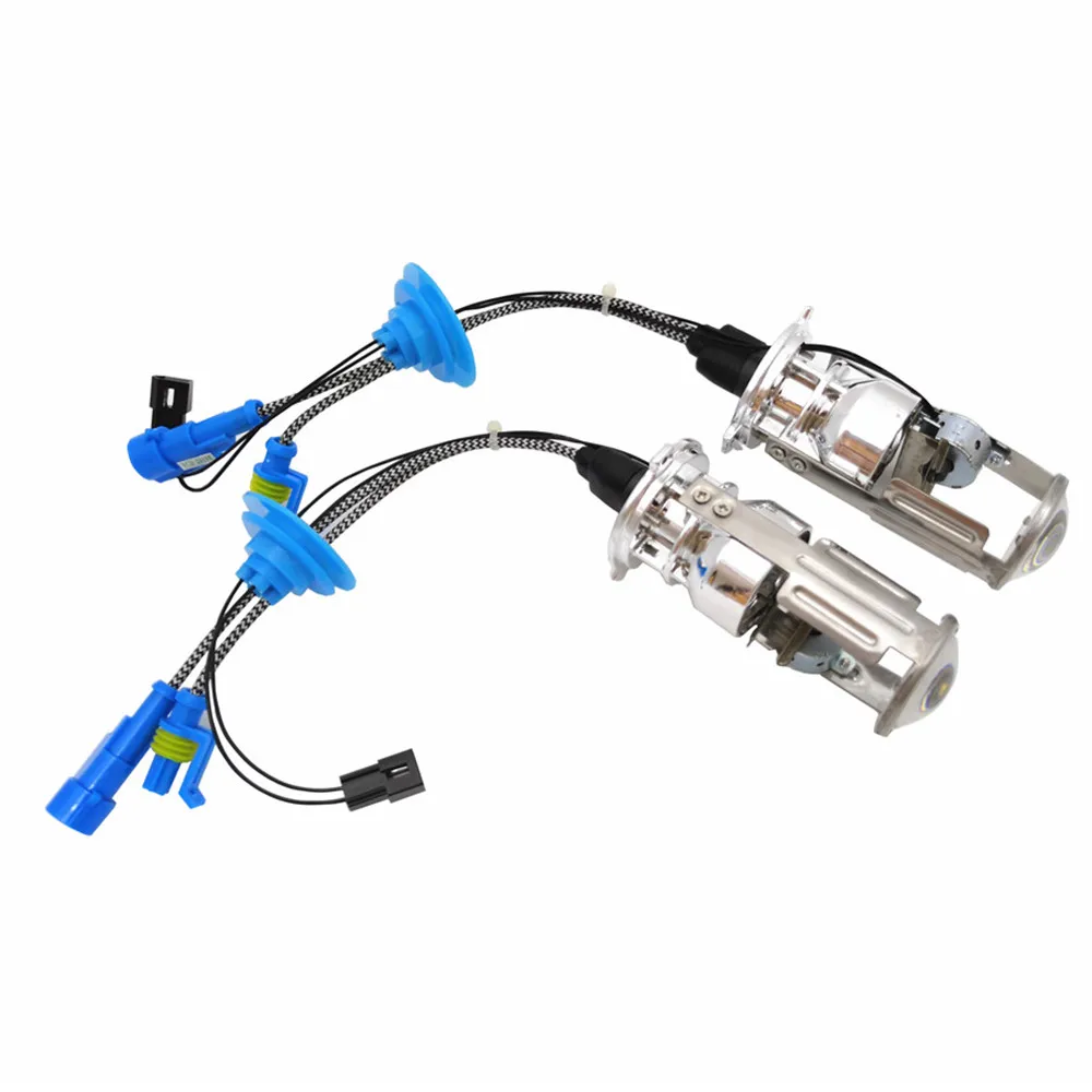 Для H4 мини Lossless HID автомобильное линзы проектора bi xenon H4 проектор 12В 55 Вт головной светильник HID лампы светильник лампа Hi/короче спереди и длиннее сзади) луч головной светильник s