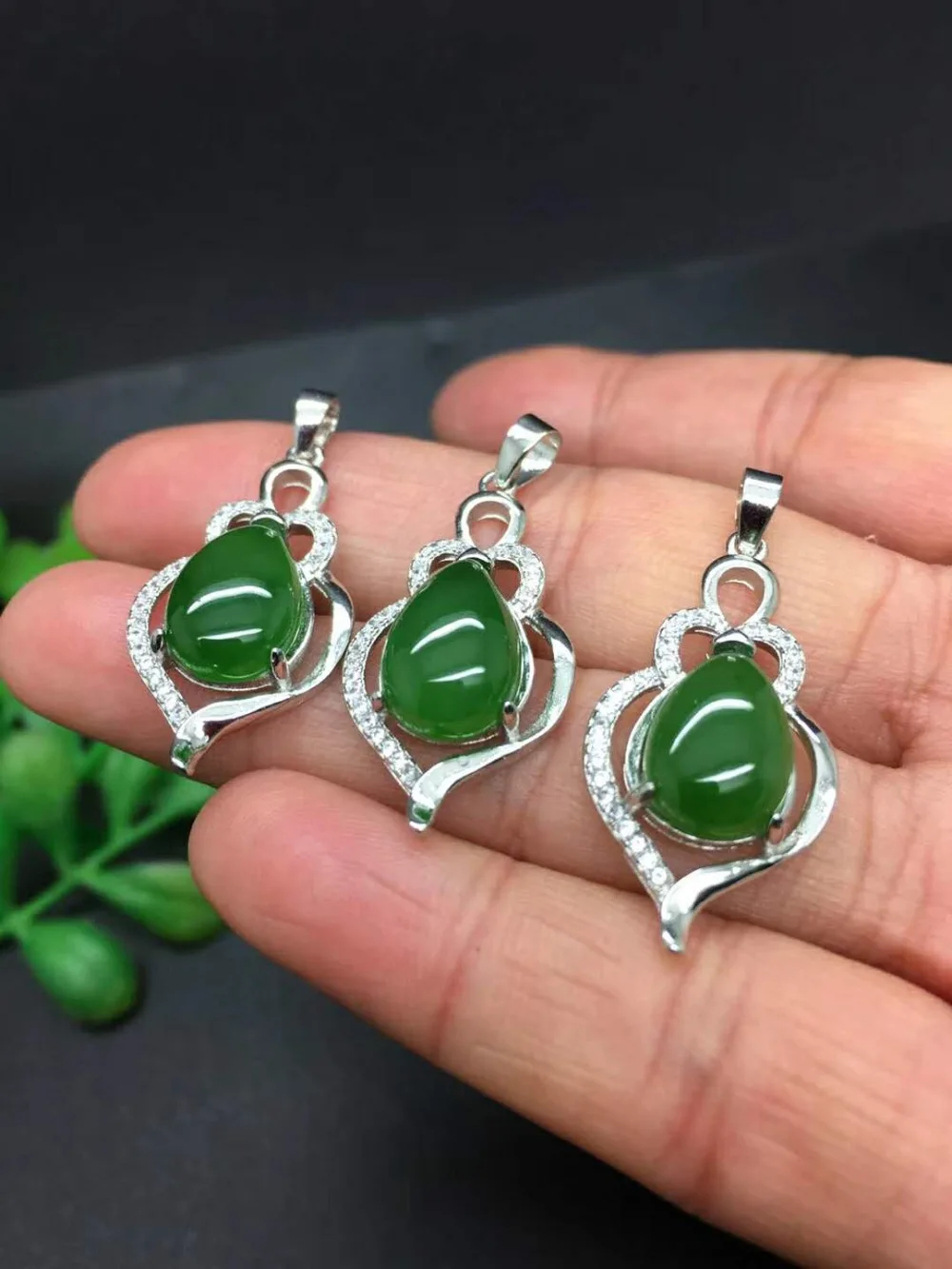 Кулон из натурального Синьцзяна хеджиана Jade Jasper стильный кулон зеленого нефрита