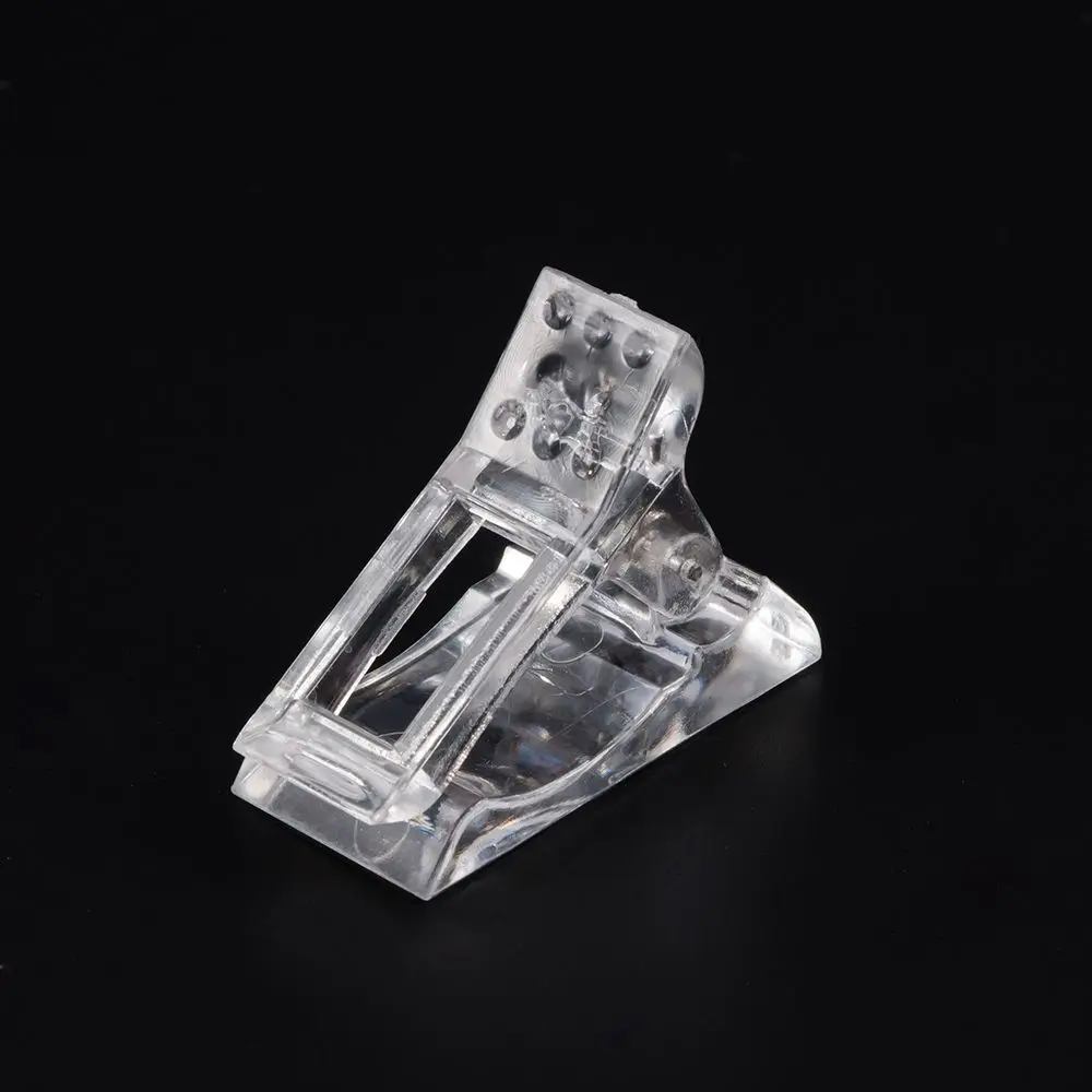 Поли гель для ногтей Клей Держатель фиксированного клипса накладные ногти ног