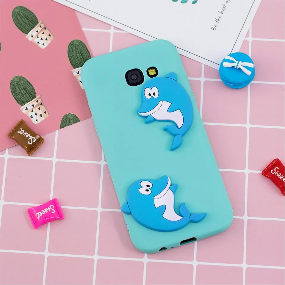 Silicone phone For Samsung A8 A6 Phone Case Plus A3 A5 A7 2017 Funda Drop-proof Back Covers |