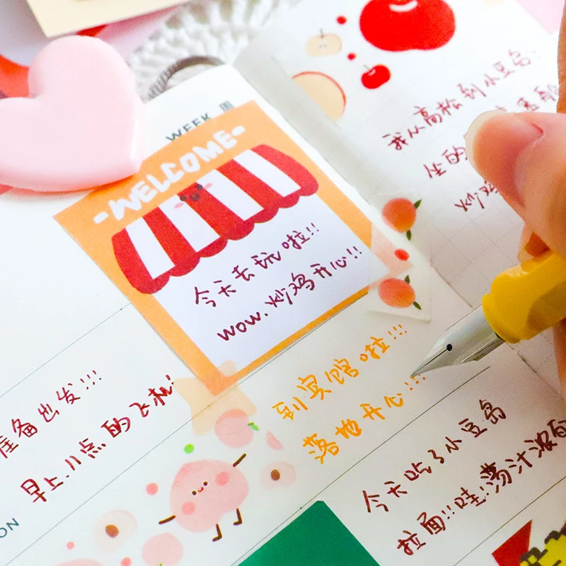 Kawaii милый кролик Кошка десерт липкие наклейки на заметки маркер блокнот флаги