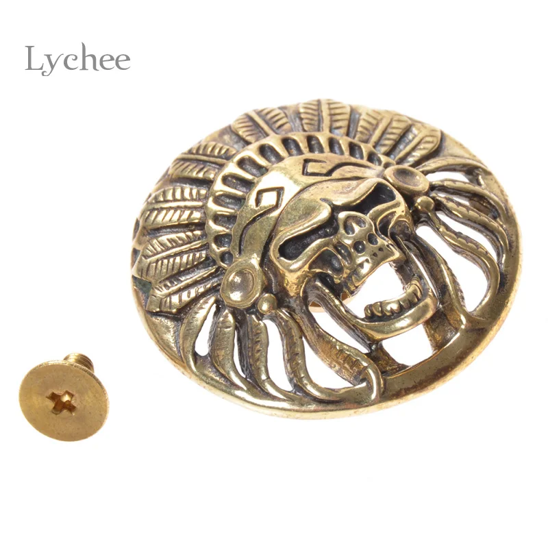 Lychee Life 1 шт. череп заклепки для одежды для кожевенного ремесла DIY панк череп заклепки Одежда Швейные заклепки для одежды