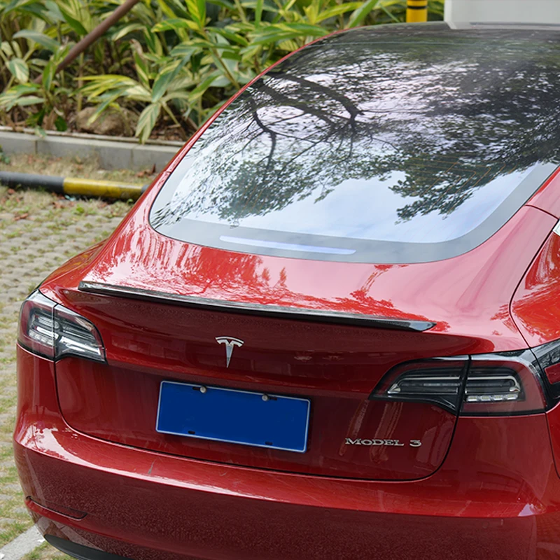 Для Tesla модель 3- заднее крыло спойлер, багажник багажника крылья спойлер из углеродного волокна 3 м коллоидная установка