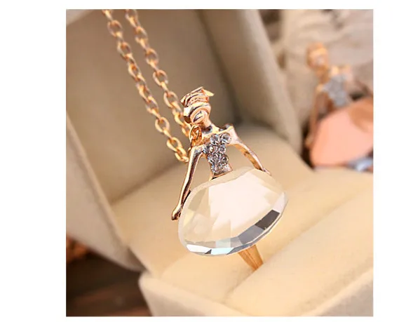 1 шт. Женская цепочка с подвеской кристаллом|girl gift|sweater chaincrystal necklace |