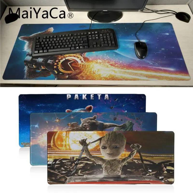 Maiyaca мальчик Подарочный коврик грут, ракета Raccoon2 натуральный резиновый игровой коврик для мыши Настольный коврик игровой плеер Настольный Ноутбук резиновый коврик для мыши