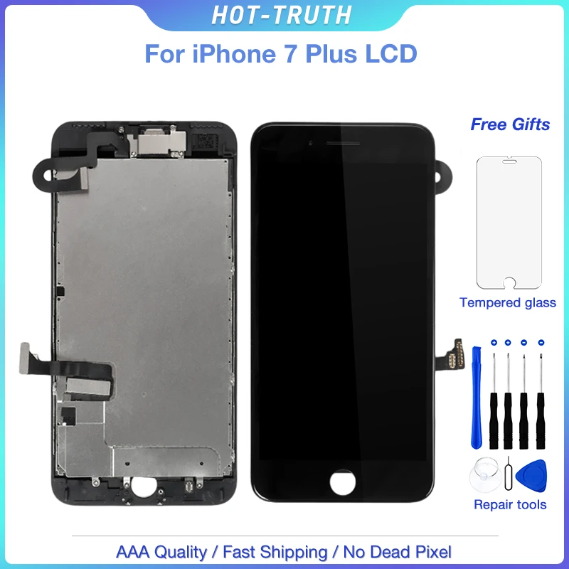 1 шт. OEM дисплей для iPhone 7 Plus LCD 3D Сенсорная панель экран полный набор дигитайзер