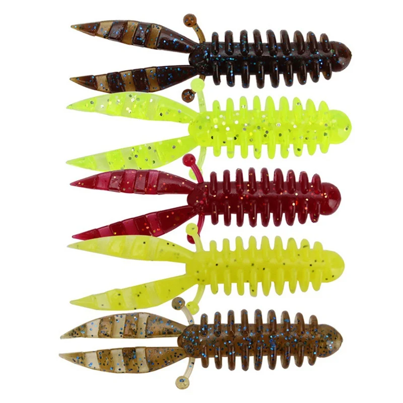 5 шт./компл. искусственная приманка форма ложных креветок Мягкая для моллюска